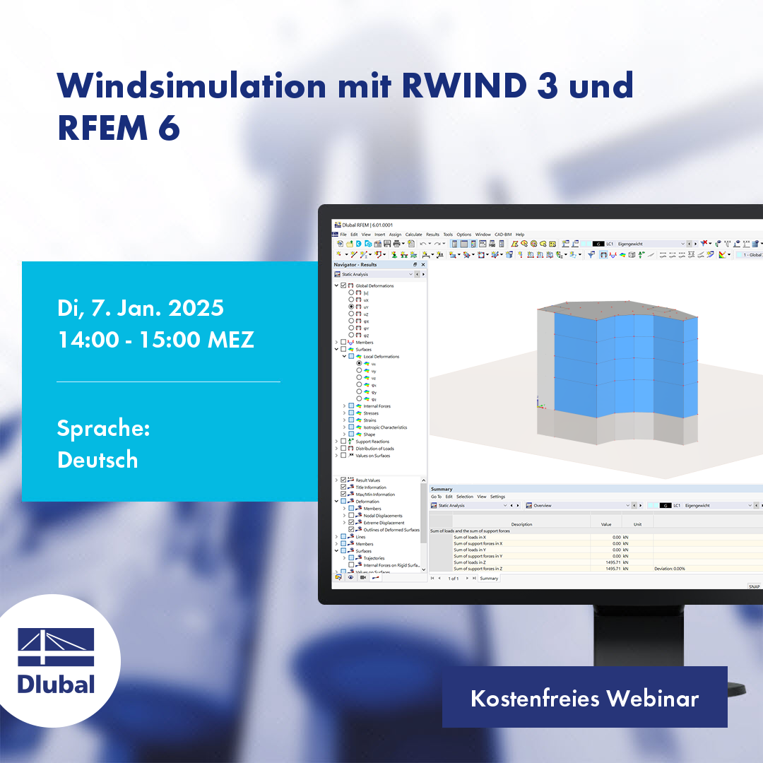 Windsimulation mit RWIND 3 und RFEM 6