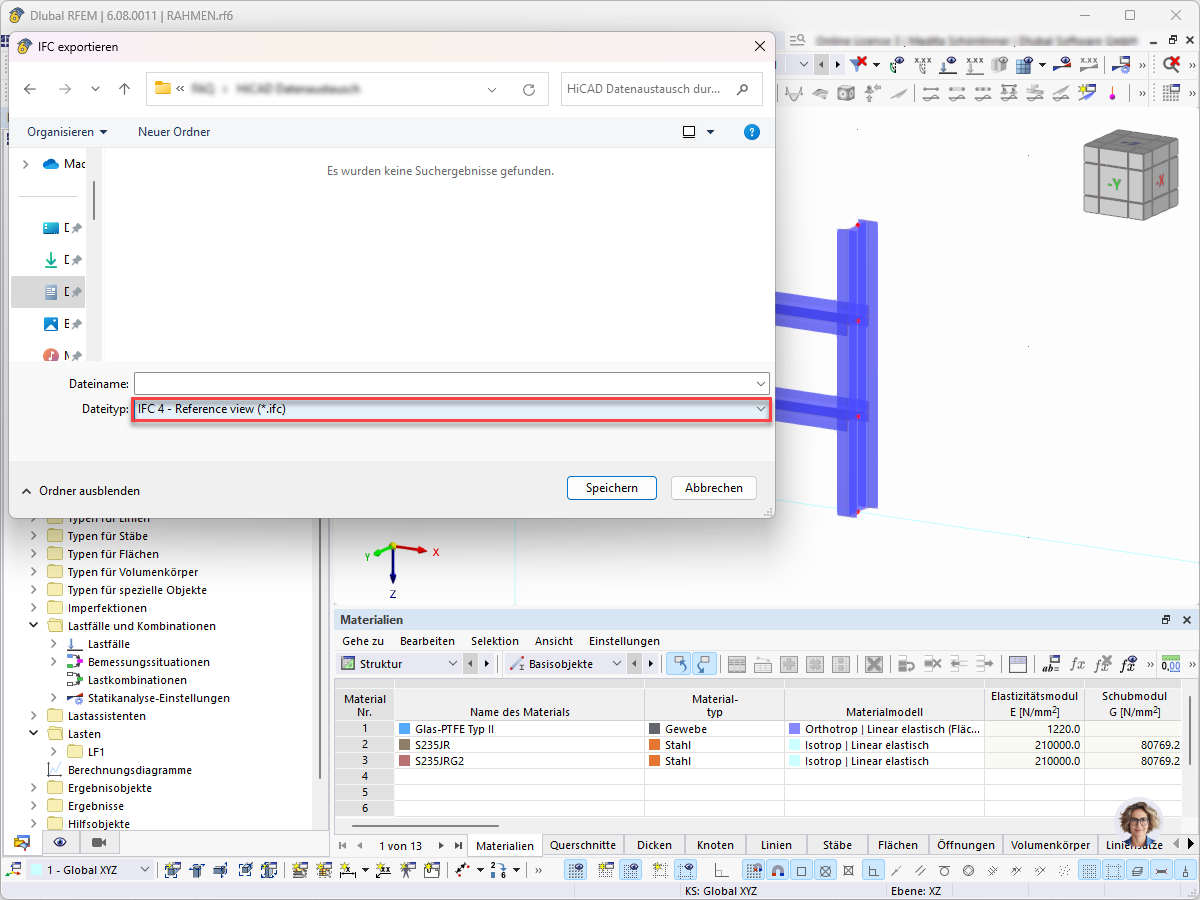 RFEM6 IFC4 Export