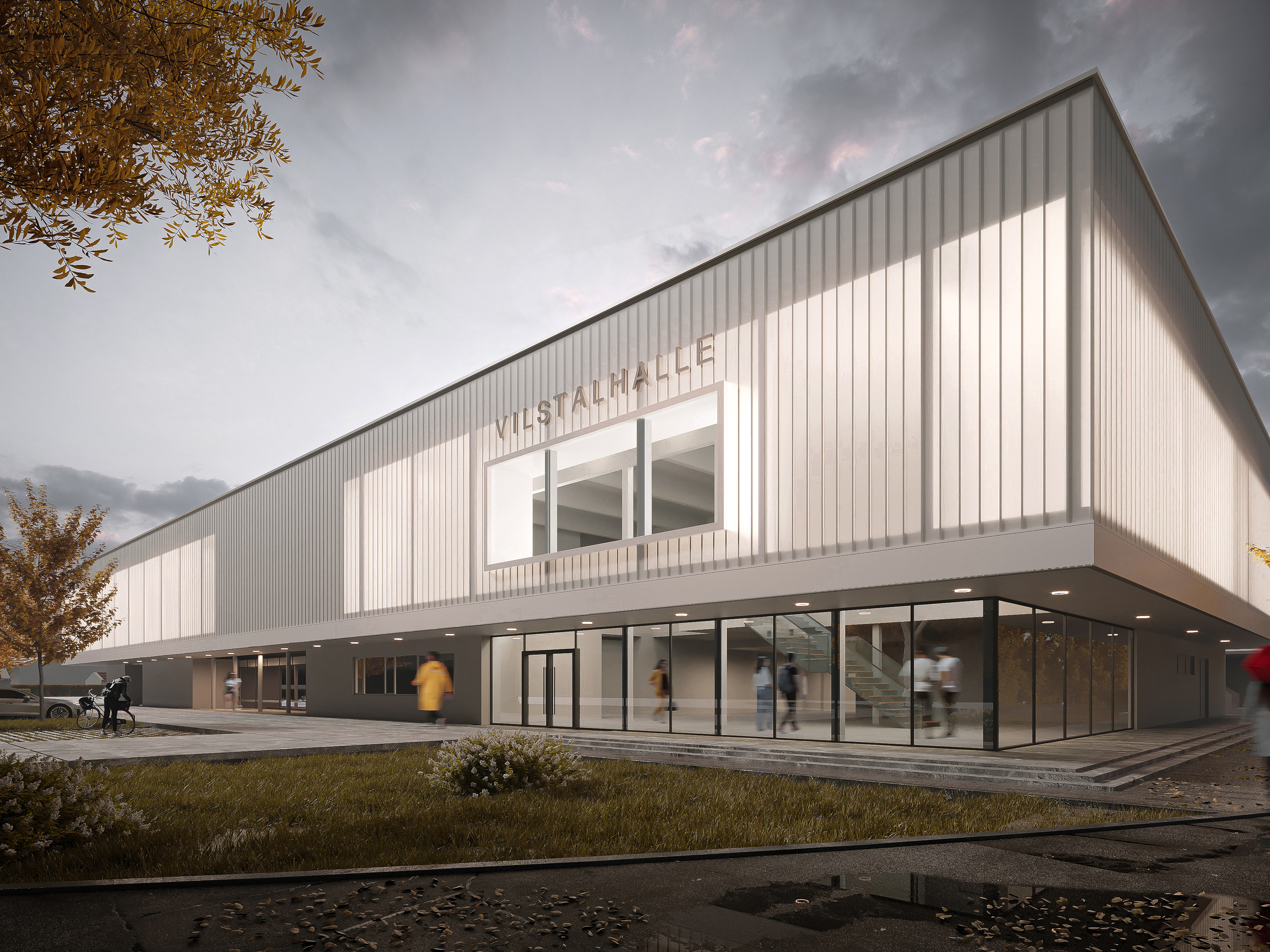 Vilstalhalle in Vilsbiburg im Rendering | © Arc Architekten Partnerschaft mbB