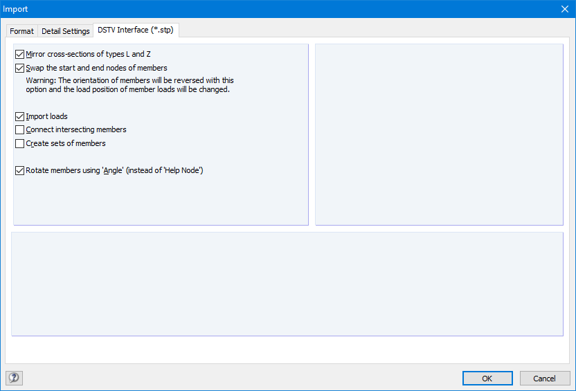 stp Interfaces for Import