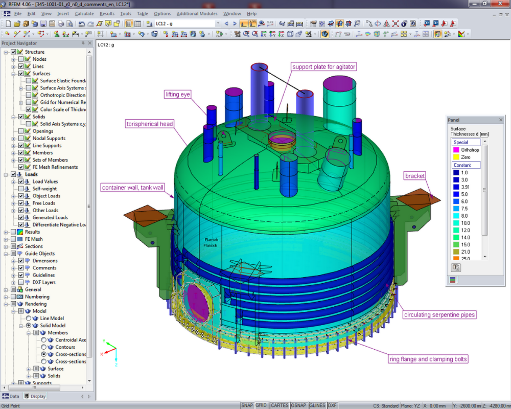 Industrial Filter Device | Designed with RFEM by Peter & Partner, Germany |  www.ifs-peter-partner.com