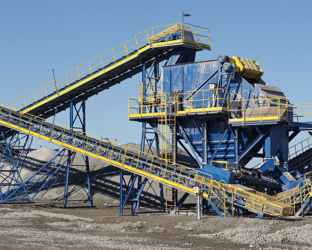 Conveyor Belt in Gravel Pit