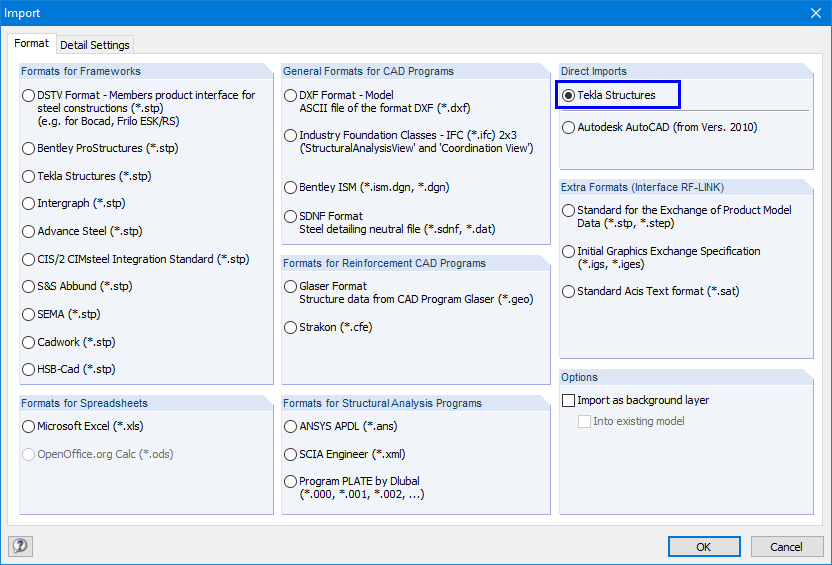 Direct Import into RFEM