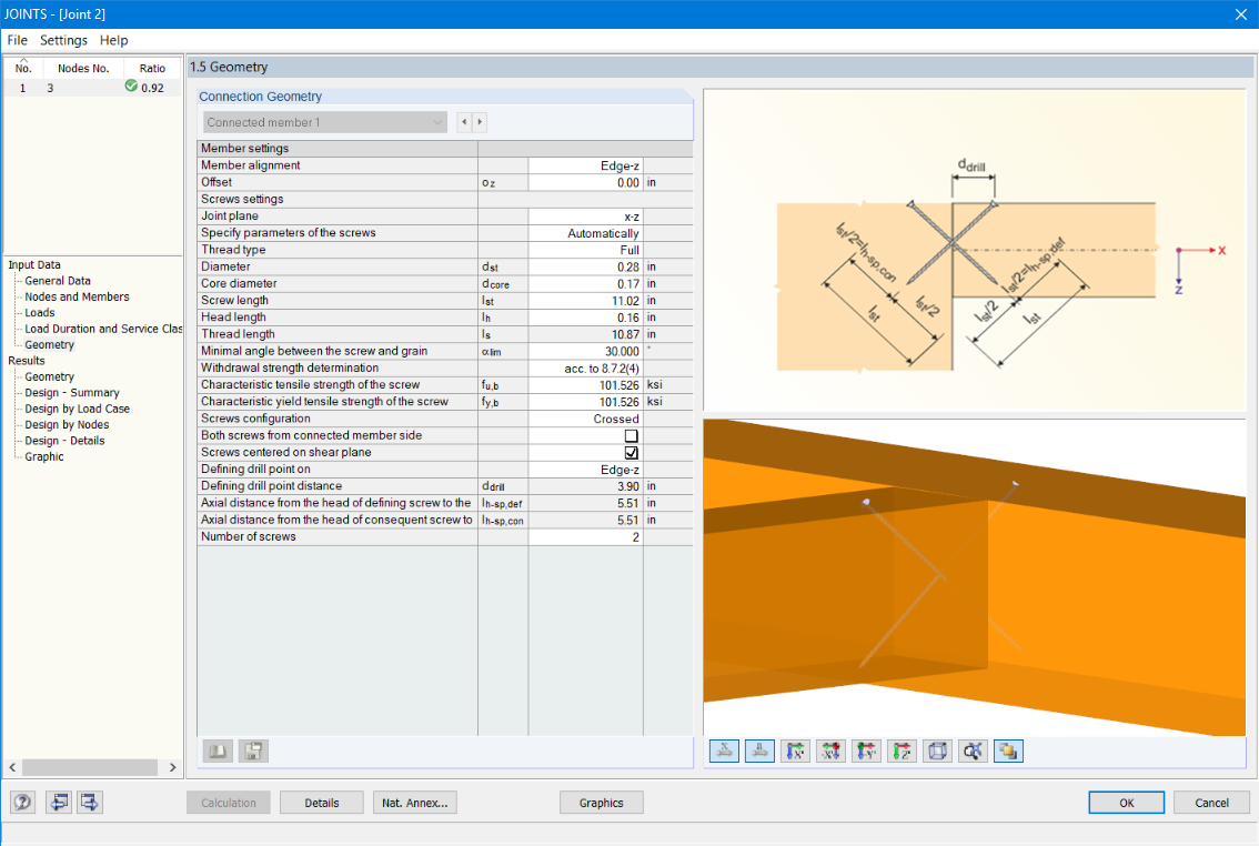 Window 1.5 Geometry (Input)