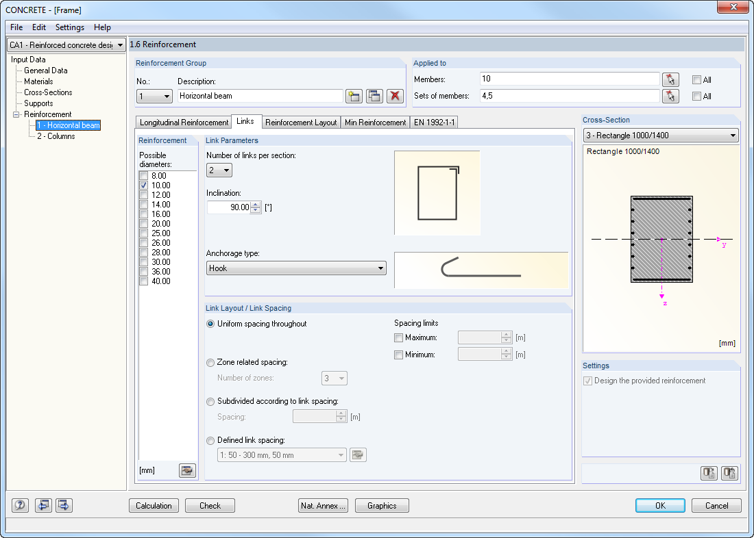 Window 1.6 Shear Reinforcement