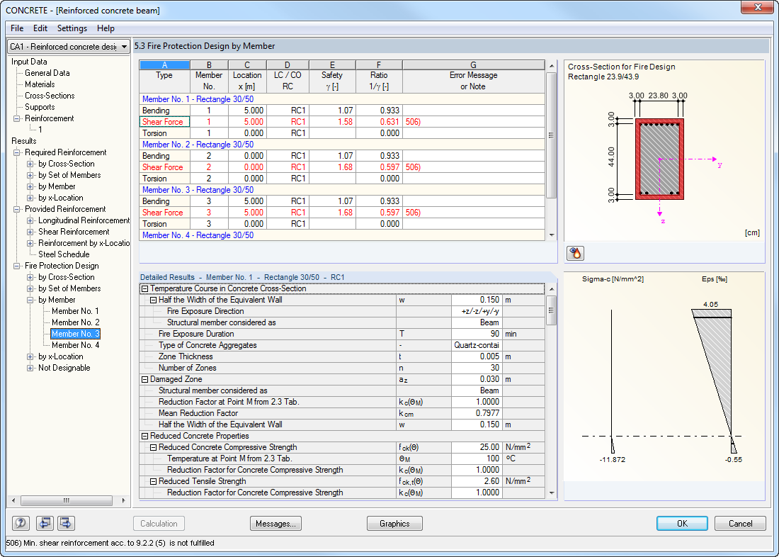 Window 5.3 Fire Resistance Design by Member