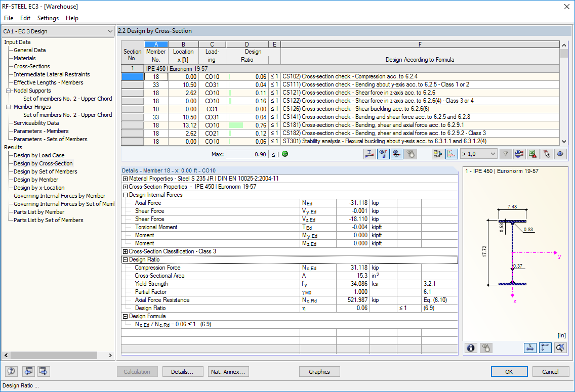 Window 2.2 Design by Cross-Section