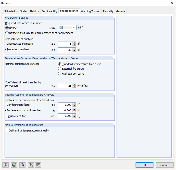 Detail Settings - Fire Protection