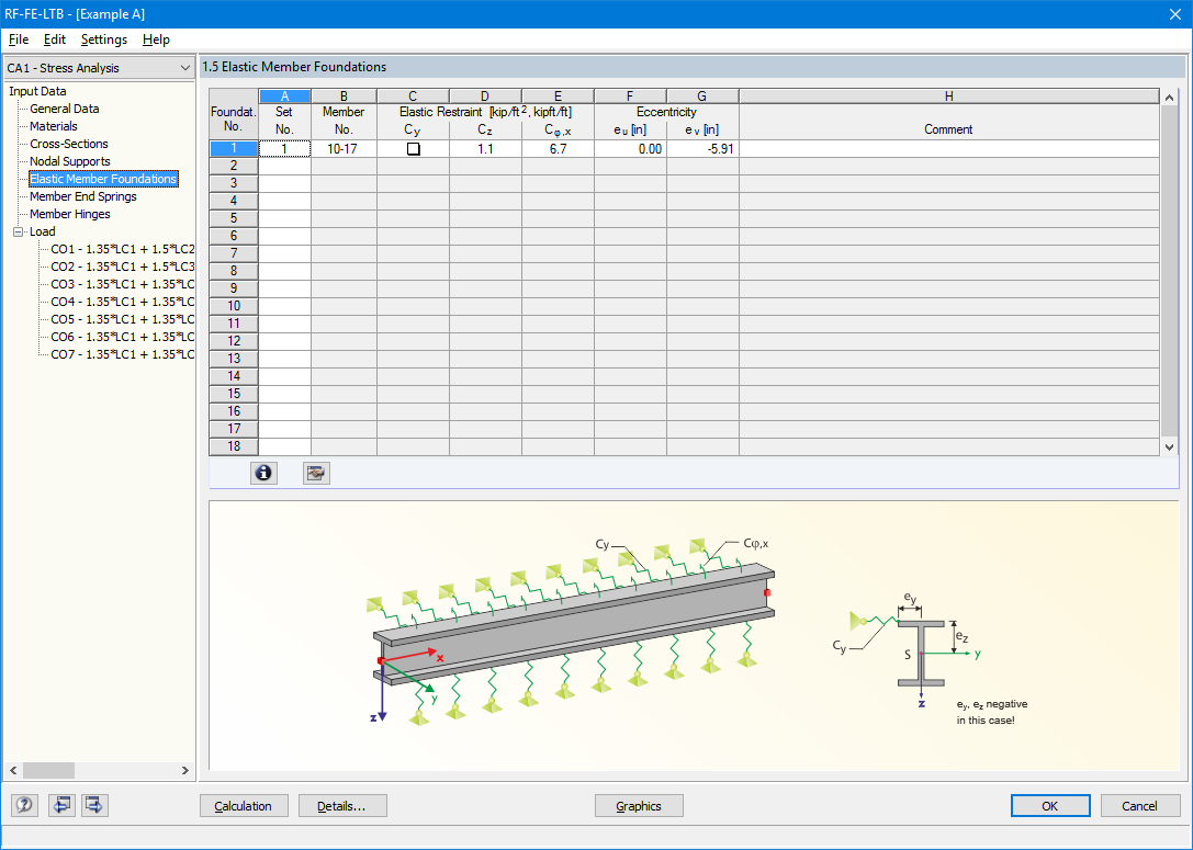 Window 1.5 Member Elastic Foundations