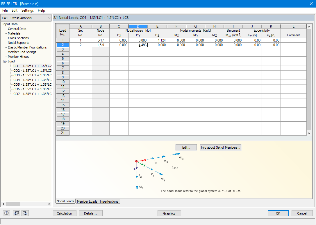 Window 2.1 Nodal Loads