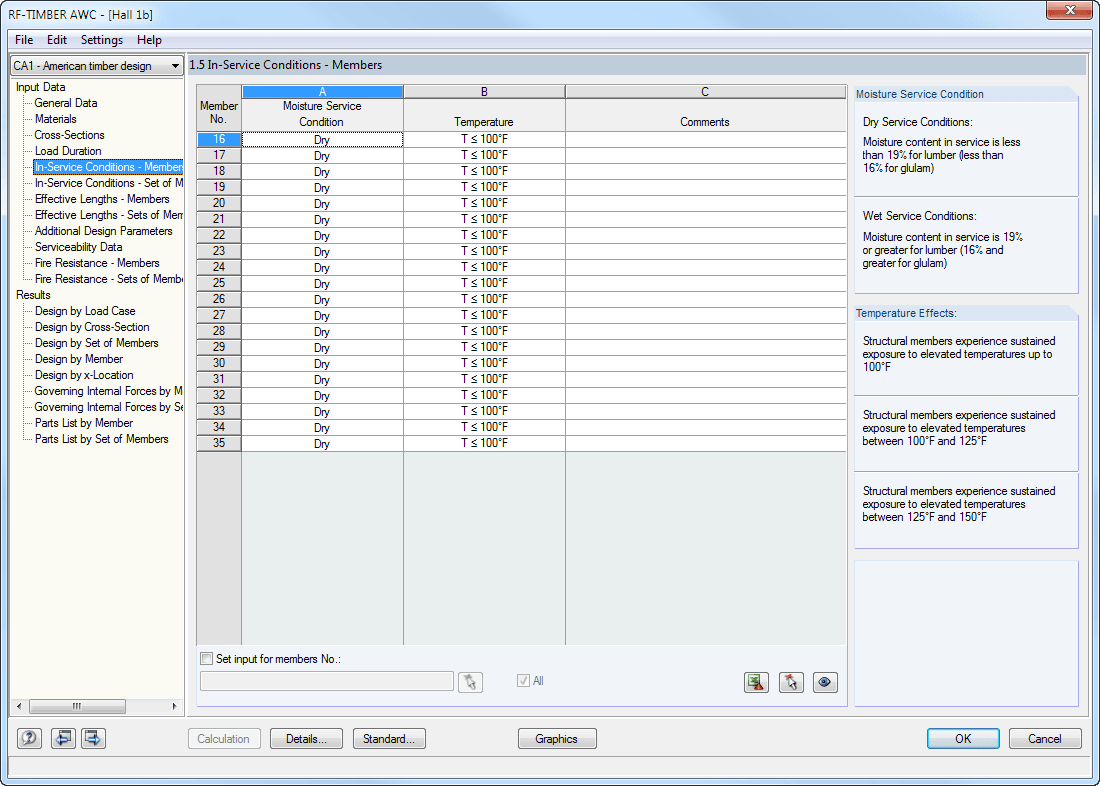 Window 1.5 Service Conditions - Members