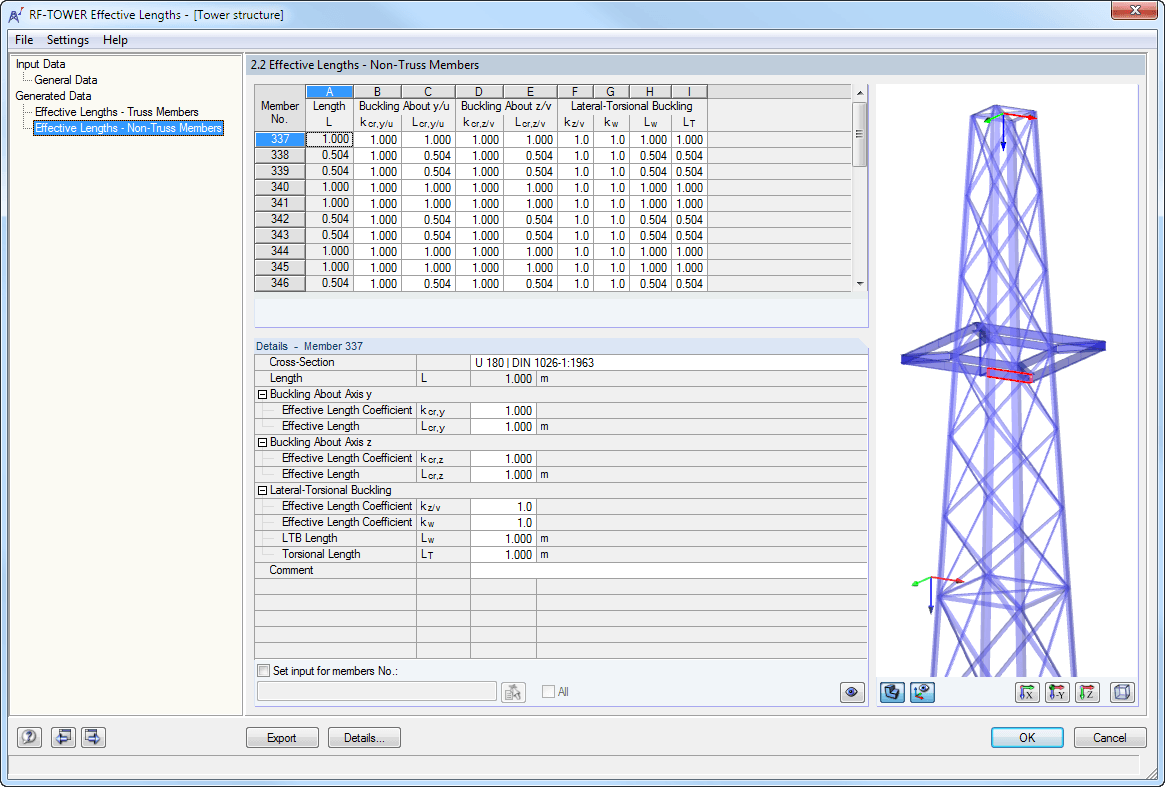 2.2 Effective Lengths - Non-Truss Members