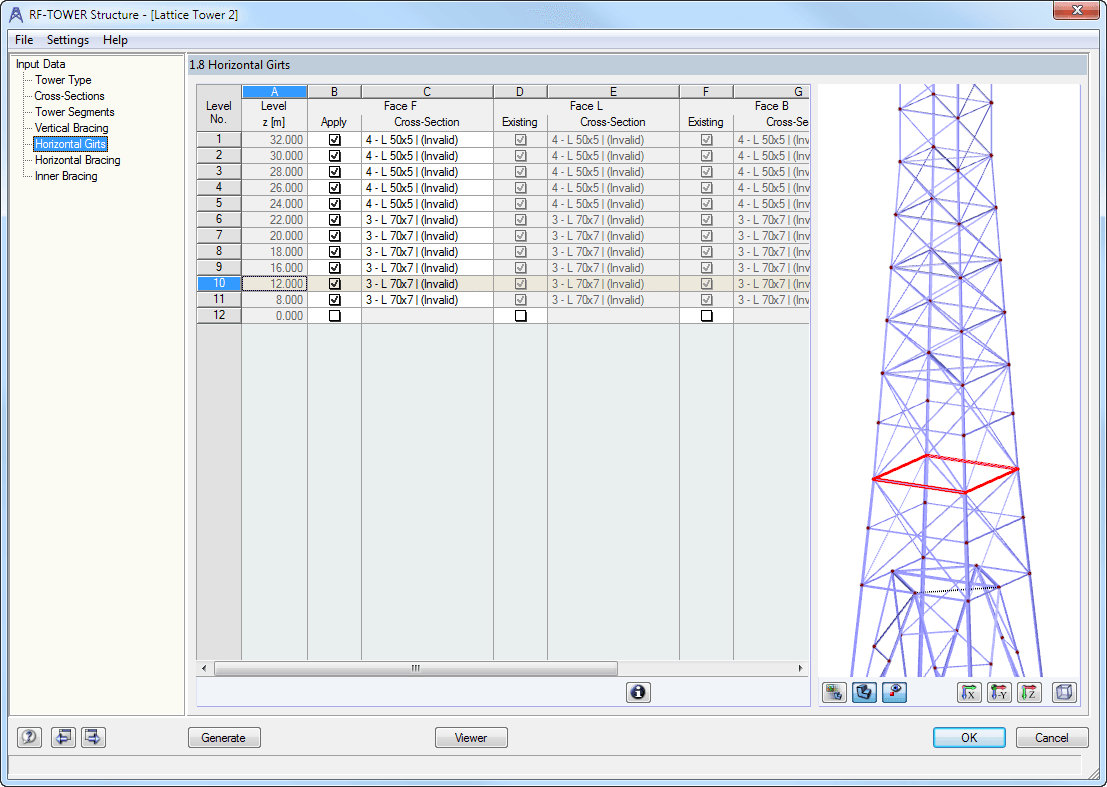 1.8 Horizontal Girts