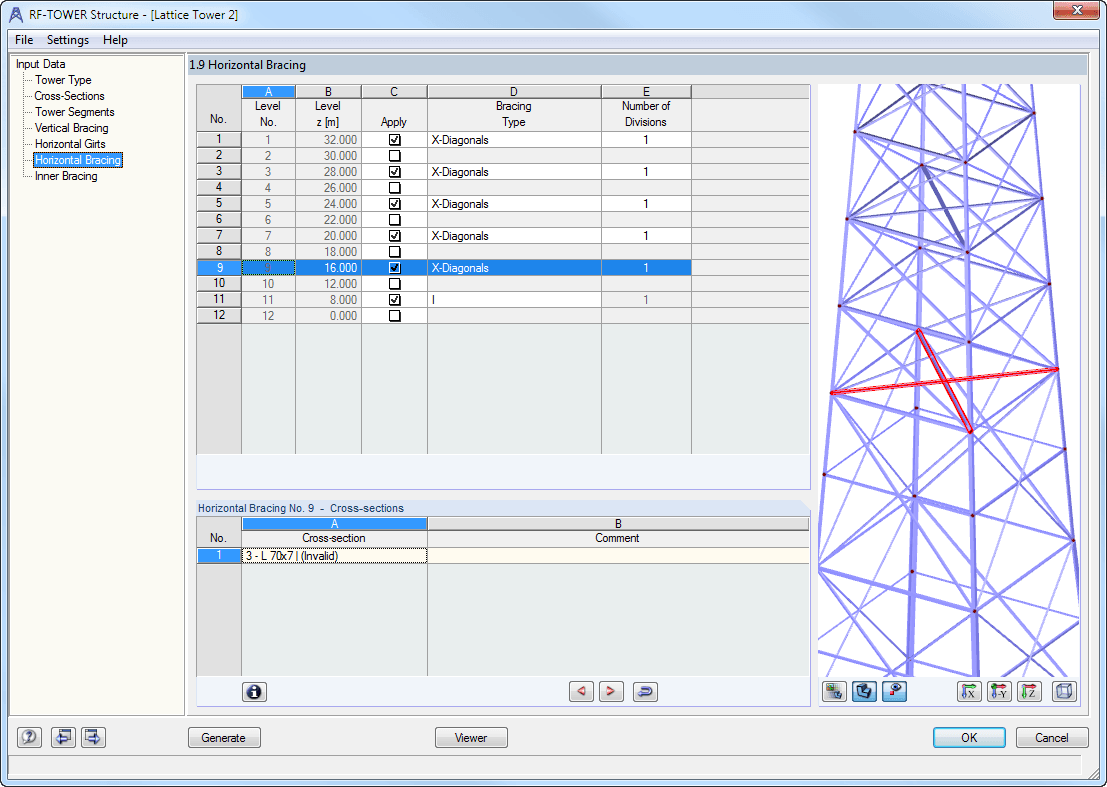 1.9 Horizontal Bracing