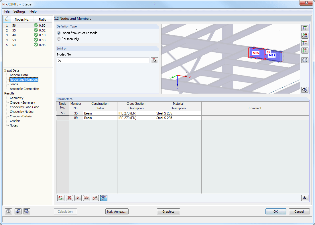 Window 1.2 Nodes and Members