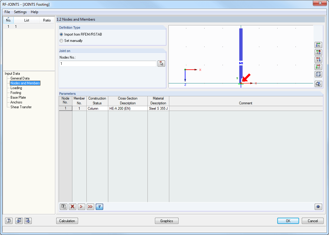 Window 1.2 Nodes and Members