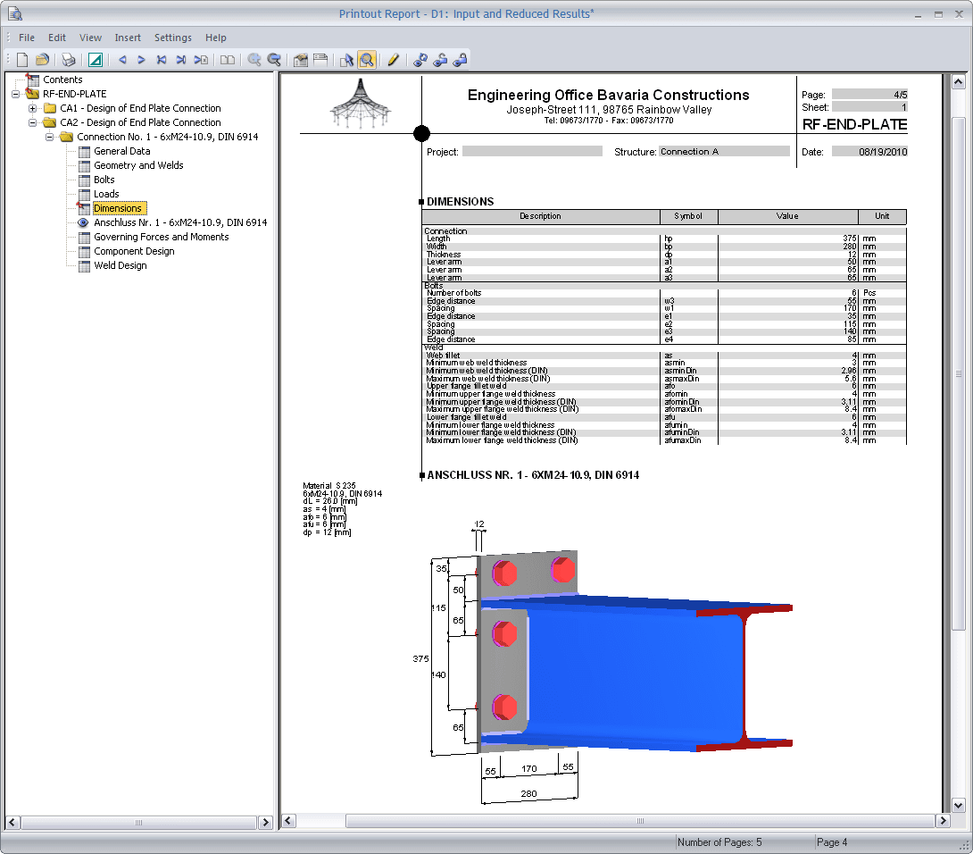 Printout Report