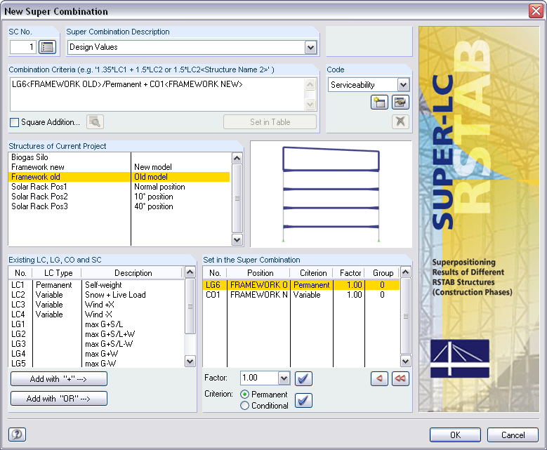 Create Super Combination and Select Actions from Positions