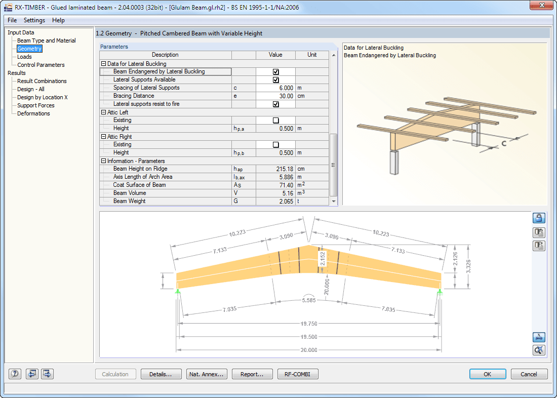 Window 1.2 Information About Lateral-Torsional Stability Verification