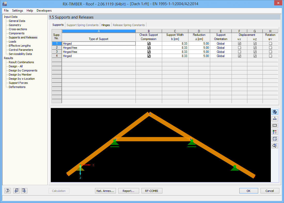 Window 1.5 Supports and Hinges