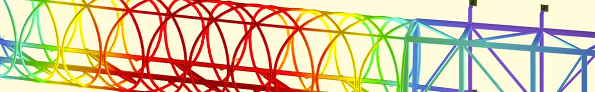 RSTAB Structural Frame and Truss Analysis Software | Result Diagrams of  Pedestrian Bridge