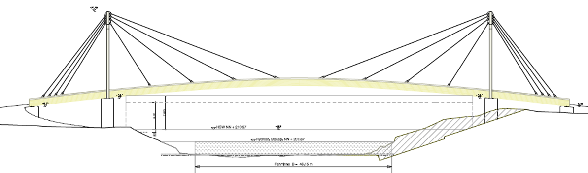 Design and Structural Engineering of Wooden Pedestrian Bridge over River Main