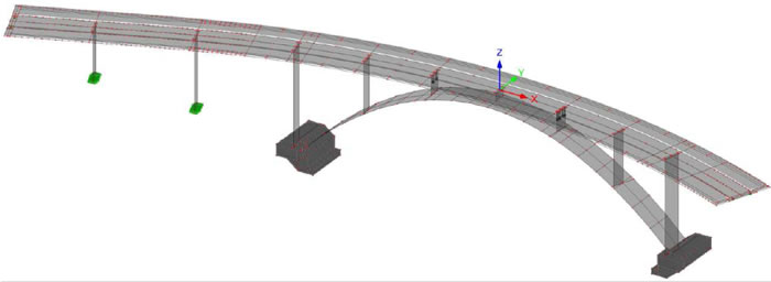 Analysis of the soil-structure interaction in the transom of an arched bridge and its effects on the system analysis of the structure