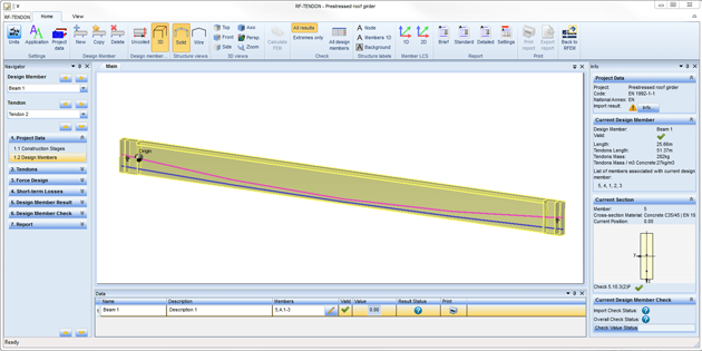 RF-TENDON Add-on Module for RFEM 