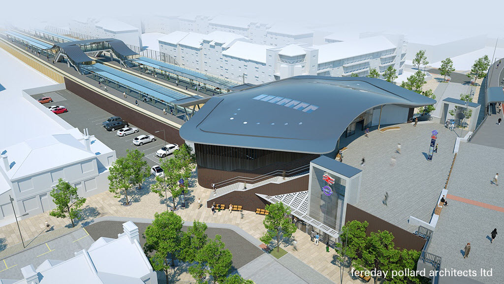 Animation of Crossrail Station Abbey Wood (© Fereday Pollard Architects Ltd.)