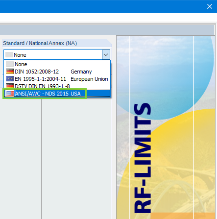 American Standard ANSI/AWC - NDS 2015 in RF-/LIMITS