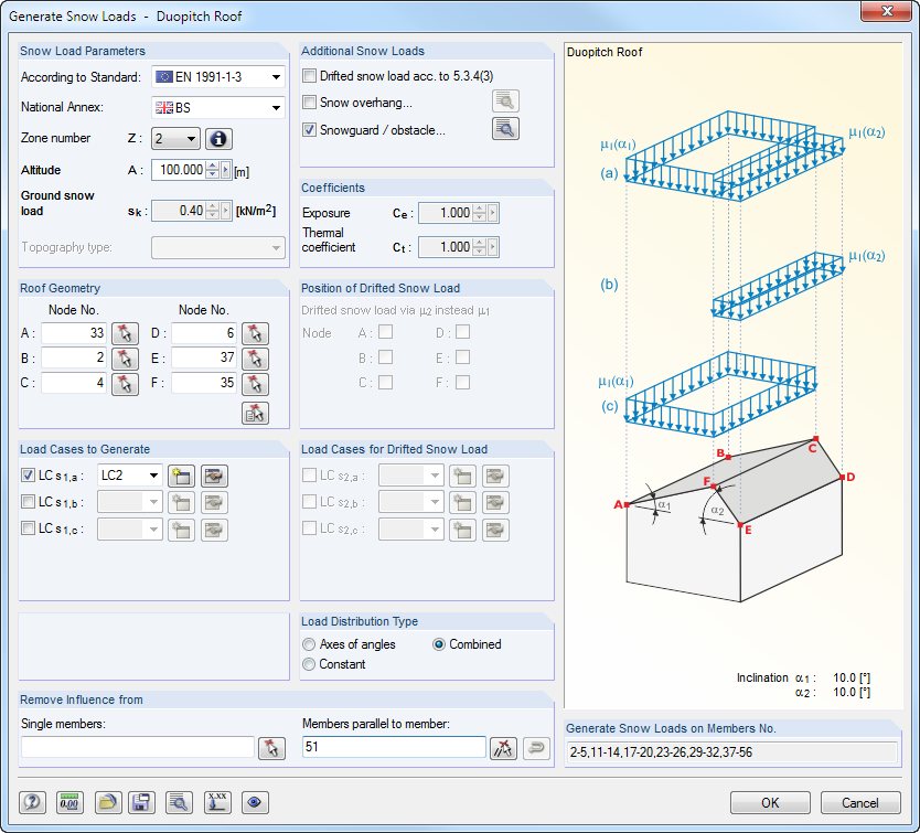 Snow Load Generator - Gable Roof