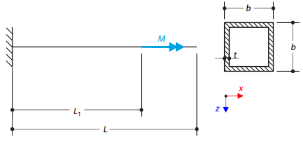 Cantilever Under Torsion Without Warping