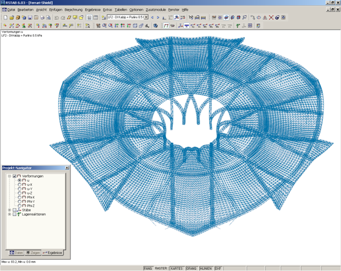 RSTAB Model of Main Structure