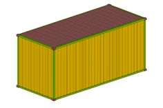 Model of Shipping Container in RFEM