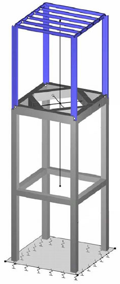 Design and dimensioning of a silo supporting structure in steel, composite steel, and reinforced concrete construction under the aspect of economic efficiency