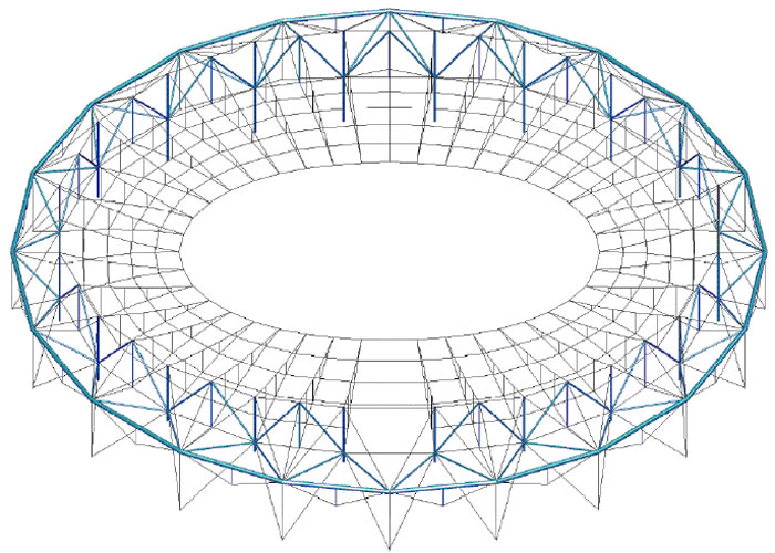 Structural Determination and Optimization of Stadium Roof Based on Cable Truss Solution with Membrane Roof