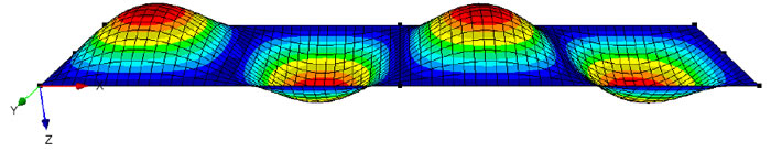 Numerical analyses of the buckling behavior of perforated rectangular plates made of steel