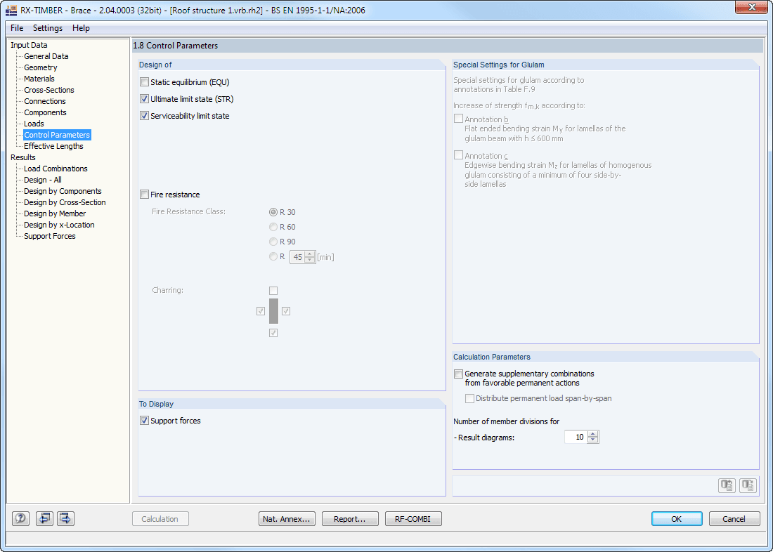 Window 1.8 Control Parameters