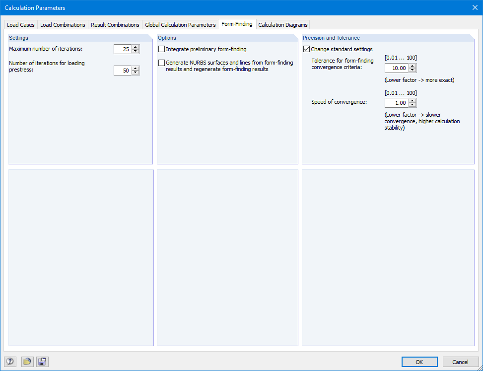 Calculation Parameters