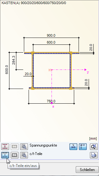 (c/t) Cross-Section Parts