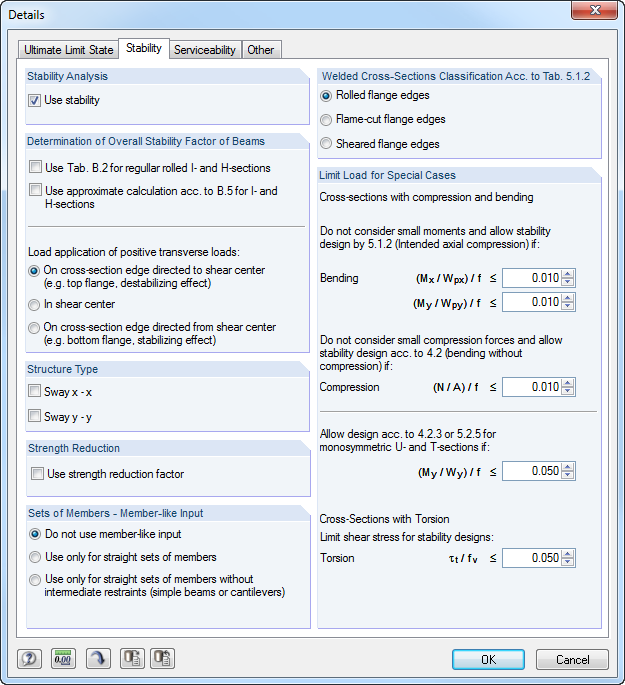 Detailed Settings for Design