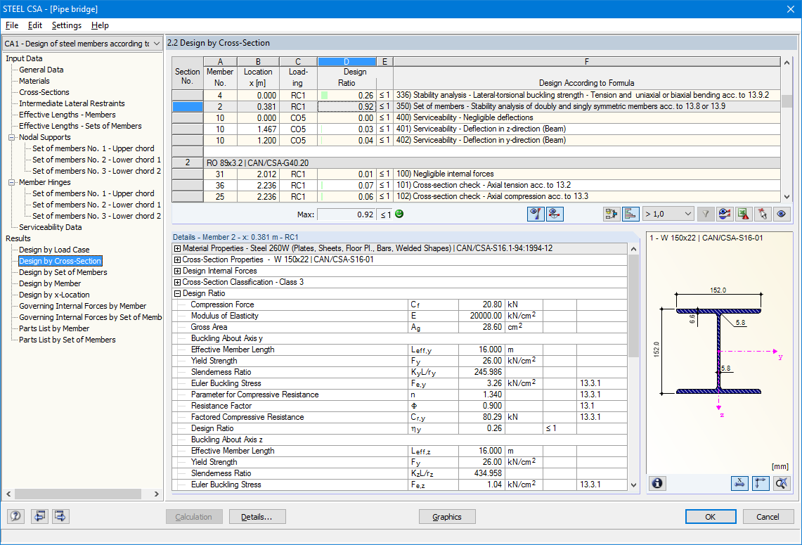 Window 2.2 Design by Cross-Section