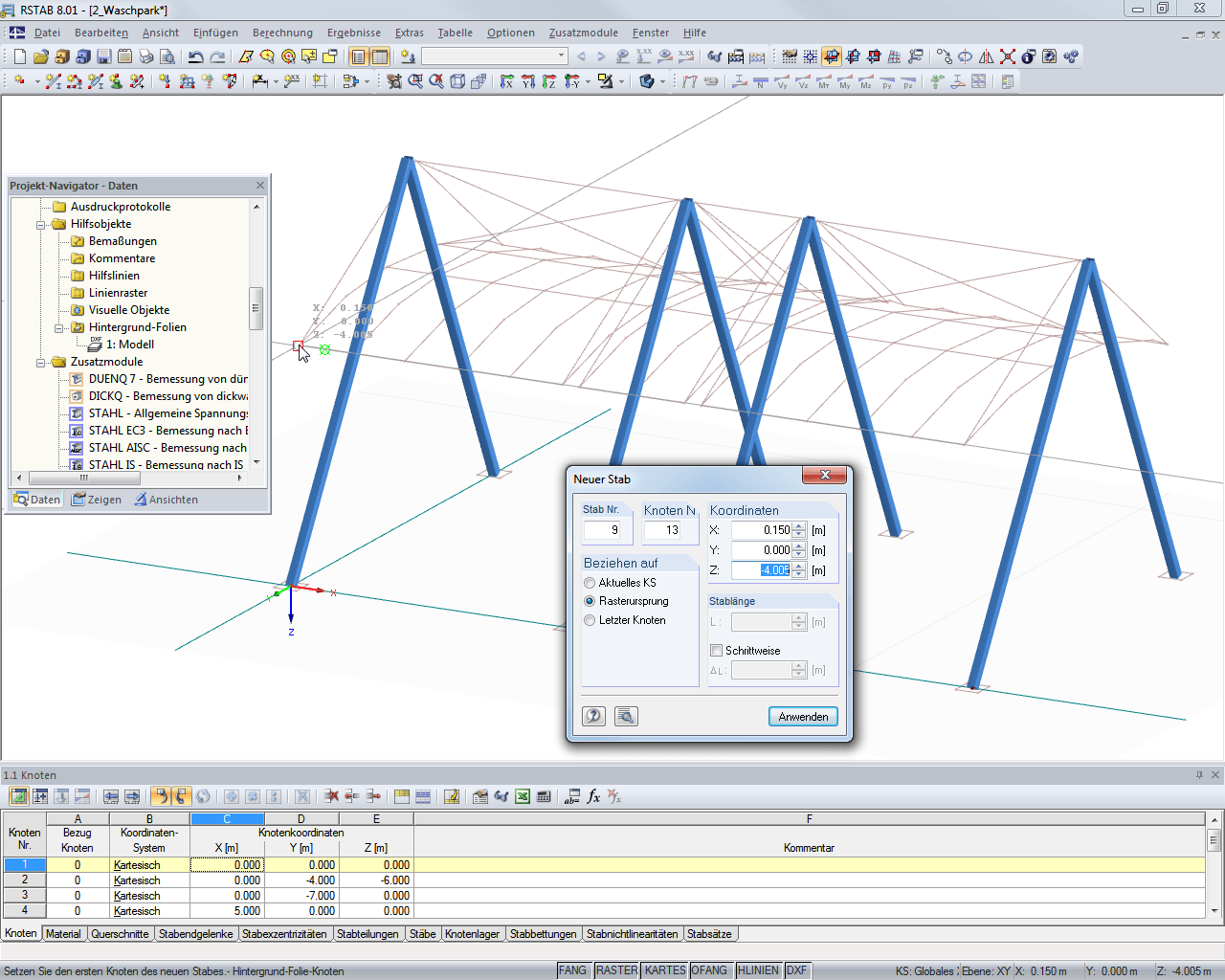 Graphical Modeling Using Background Layers