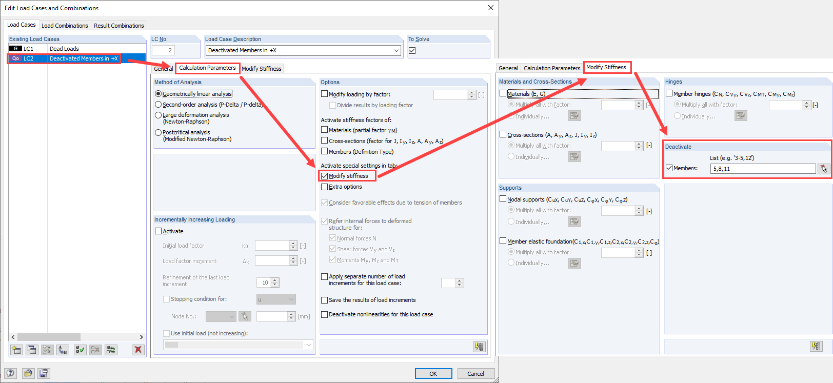 "Deactivation" Option in RSTAB