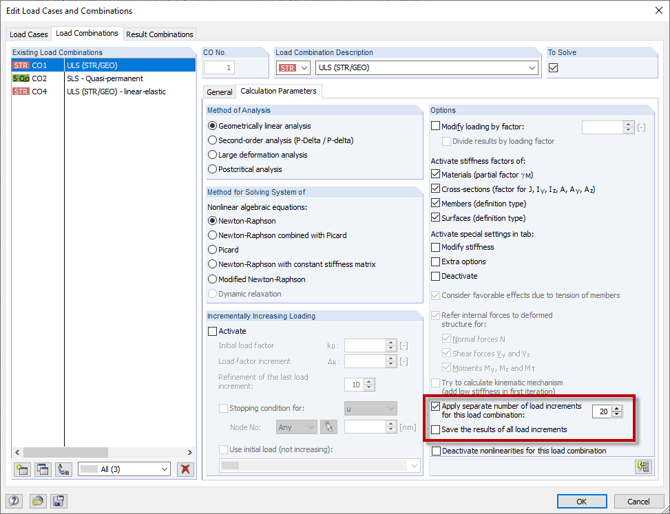 Local Control of Load Increments