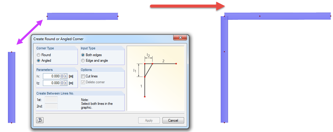 Creating Round or Angled Corner