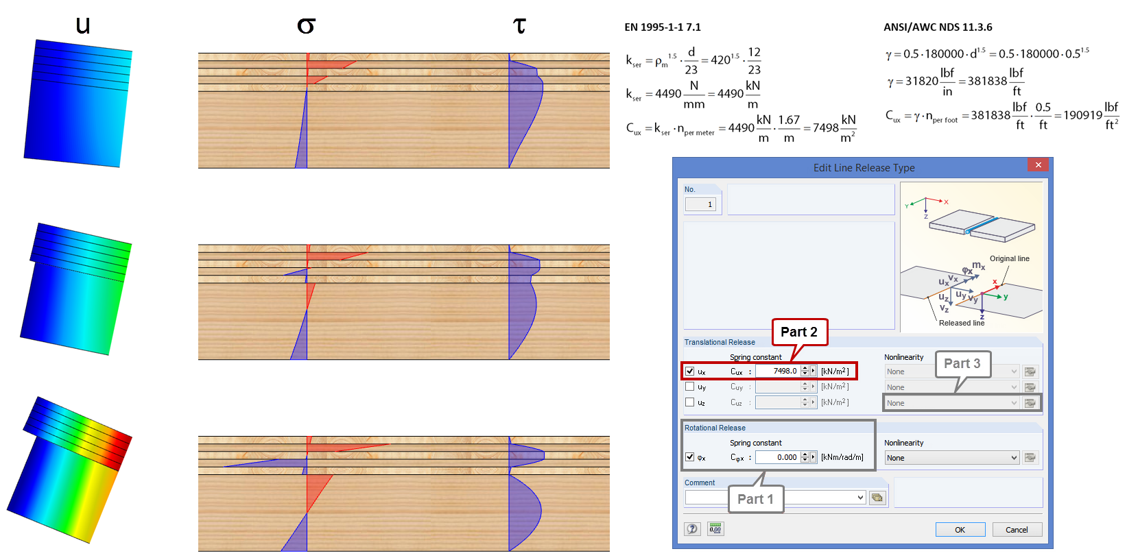 Modeling Downstand Beam in Timber Structures 2: Shear Connection