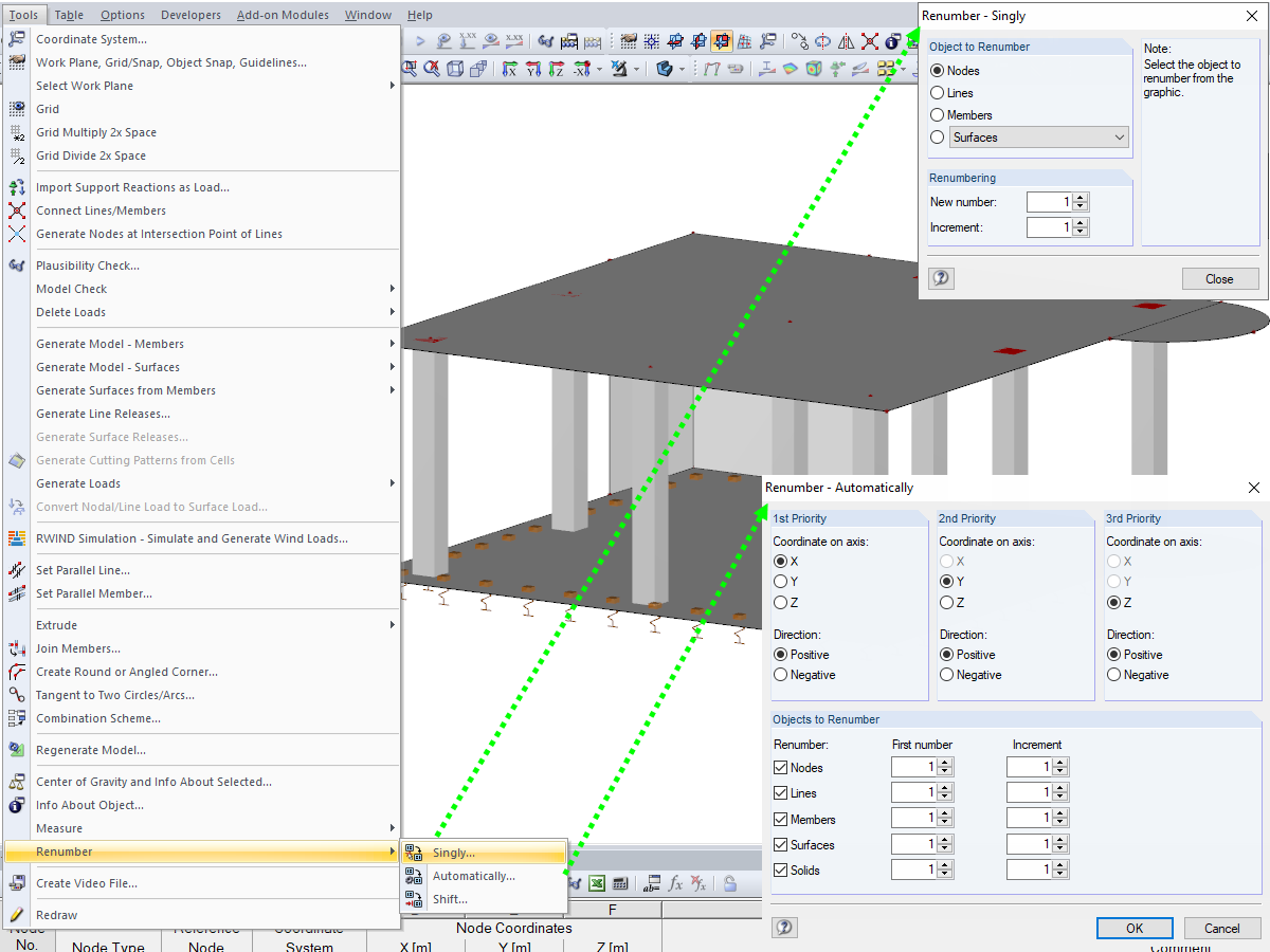 Renumbering Structural Elements