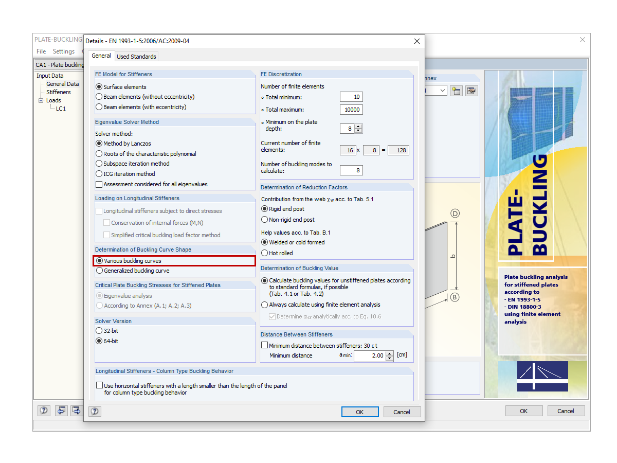 "Various Buckling Curves" Option 