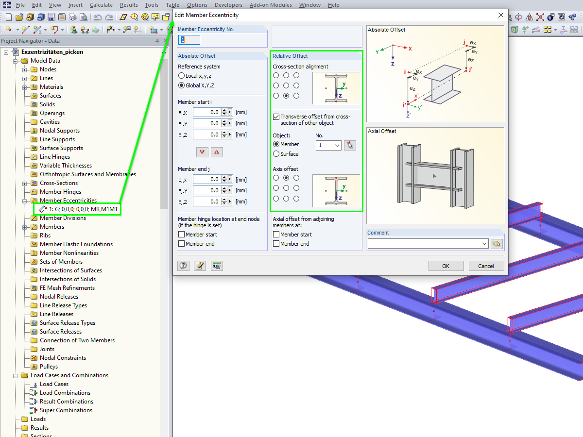 Setting Automatic Eccentricities via “Select” Function